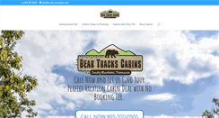 Desktop Screenshot of beartrackscabins.com